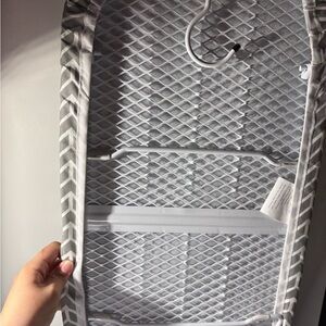 Gray Chevron Ironing Board Cover with Mesh Backing